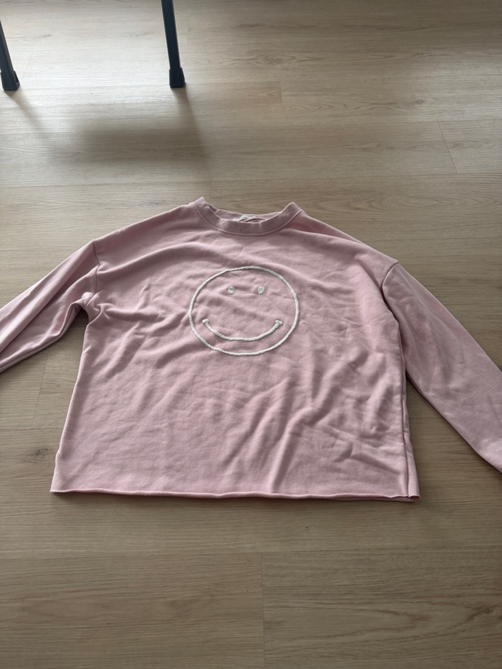 Newbury Kustom Pink Smiley Face Long Sleeve Top
